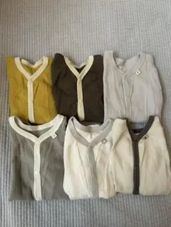 西松屋　長袖肌着　ロンパースセット　前開き