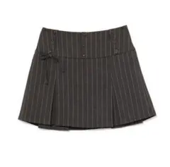 andmary Trench pleats mini skirt black - メルカリ