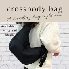 トレンド 黒 ショルダーバッグ ボディーバッグ メッセンジャーバッグ 通学