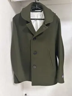 Orcival オーシバル　ウール ピーコート オリーブのサムネイル