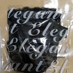 momoful レース 吸水ショーツ S 黒