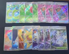 ポケモンカード16枚まとめ売り　グッズ、ポケモンのどうぐ、スタジアムSR
