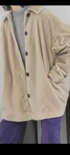 JEANASIS ファーステンカラーコート