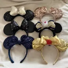 ディズニー カチューシャ ミニー スパンコール まとめ売り 美品