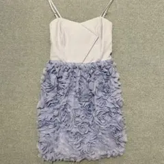 リリーブラウン ワンピース ドレス 花 花びら 青 水色 ブルー キャミワンピ