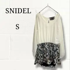 SNIDEL スナイデル 花柄 ドッキング ロンパース オールインワン 0 S