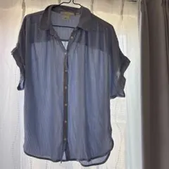 H&M L.D.G.G. ストライプオーバーサイズシャツ US 6