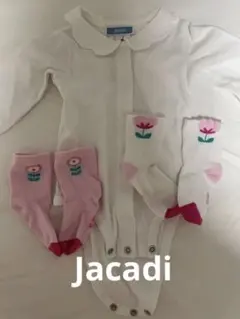 ジャカディ肌着、靴下の３点セットJacadi