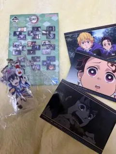 鬼滅の刃 嘴平伊之助 アクリルキーホルダー ステッカーセット