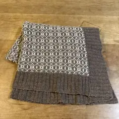【無印良品】ウール100%ブランケット　ブラウン65㎝×105㎝