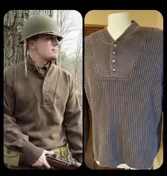 Eddie Bauer ミリタリー　コットンセーター　JPサイズならXL