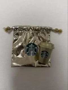スターバックス　ミニカップ　ホリデー　シャンパンゴールド