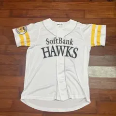 ソフトバンクホークス　刺繍ユニフォーム　ミズノ L