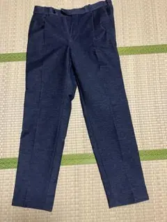 試着のみ25SS HILTON TOGAニットパンツ　デニム調