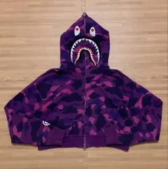 2026年最新】a bathing ape シャークパーカー 紫の人気アイテム - メルカリ