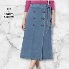 Lee×ユナイテッドアローズ別注 ラップデニムスカート S ロング