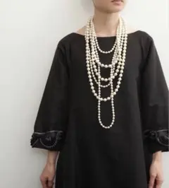 petite robe noire コットンパールネックレス 6連のサムネイル