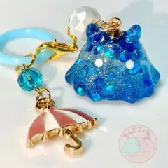 【限定】雨の日でも一緒にお出かけ♩ めんだこ 傘チャーム付き 目印アクセ