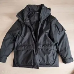 GUACTIVE ブラック フード付きコート Lサイズ