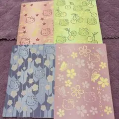 キティメモ帳、一筆箋　レター 4冊まとめ売り　中古