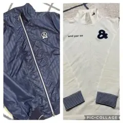 and per se 紺色ブルゾンと白色アンダーウェ2点12000円アンバスィ