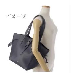 美品】フルラ FURLAトートバッグ ネットブラック レザー ターンロック