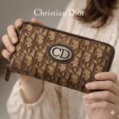 Christian Dior トロッター 二つ折り 長財布 キャンバス レザー - メルカリ
