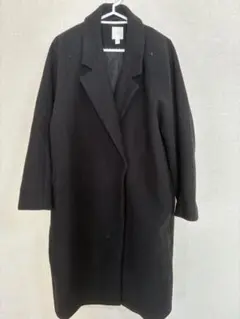 H&M ブラック ロングコート