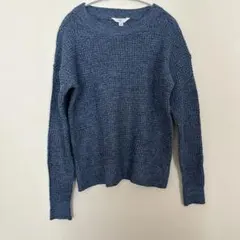 TIME AND TRU クルーネックセーター 【Mサイズ】ブルー　オシャレ