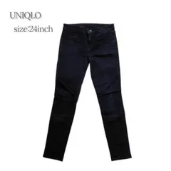 UNIQLO ユニクロ ブラックデニム ジーンズ シンプル スキニーパンツのサムネイル