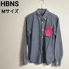 【HBNS】 長袖シャツ BDシャツ　ミリタリーポケット 日本製 Mサイズのサムネイル