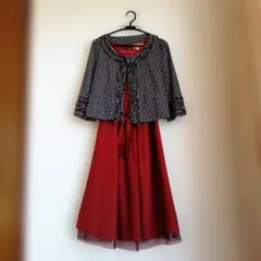 週末お値下げ　ポルカドットCOTTONジャケット＆ワンピースのサムネイル