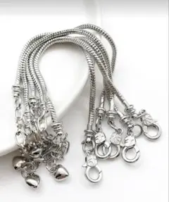 シルバー色スネークチェーンアジャスター4本セット