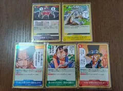 ★5枚セット★ワンピースカード　受け継がれる意志　R　金枠