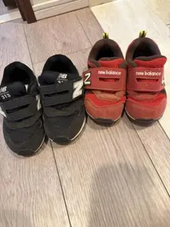 newbalance スニーカー14.5 ニューバランス 黒　赤　2足セット