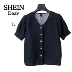 【SHEIN/Dazy】春夏用　半袖カットソー　黒のサムネイル