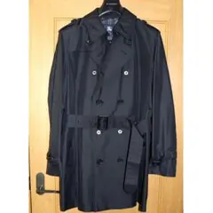 未使用級 バーバリーロンドン シルクトレンチ コート L シャドーチェック