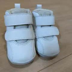 【美品】ASICS ベビー スニーカー ホワイト　12.0