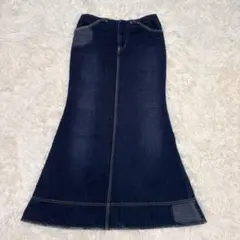 希少 OZONE ROCKS BIONIX 忍者パッチ デニム ロングスカートのサムネイル