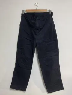 無印良品　紳士　洗いざらしヘリンボーンベイカーパンツ紳士７９・黒のサムネイル