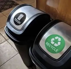 ゴミ分別シール　ゴミ分別ステッカー　リサイクルステッカー　アメリカン雑貨