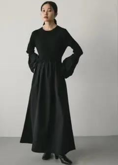 STYLEMIXER コクーンスリーブコンビネーションニットワンピース