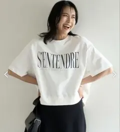 美品UNFILO✴︎ライトウェイトロゴスウェット　S 白