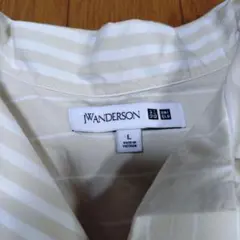UNIQLO JW ANDERSON 半袖ストライプシャツ Lサイズのサムネイル