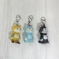 おおかみくんとなかま めじるしアクセサリー　3個　あらいきりこ