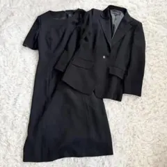 東京ソワール　SOIR BENIR　セットアップ　ブラックフォーマル　お受験