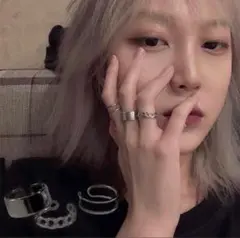 【今季人気】送料無料　シルバーリング 指輪 ３点セット メンズ レディース 韓国