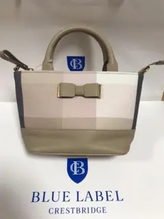 新品 ブルーレーベル クレストブリッジ ハンドバッグ リボン