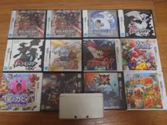 3DS本体とカセットまとめ売り。ポケモンブラックには配布ポケモンあり。