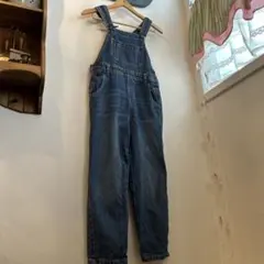 美品　デニムオーバーオール キッズ　140センチ
